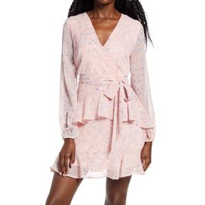 Leith Long Sleeve Wrap Dress
